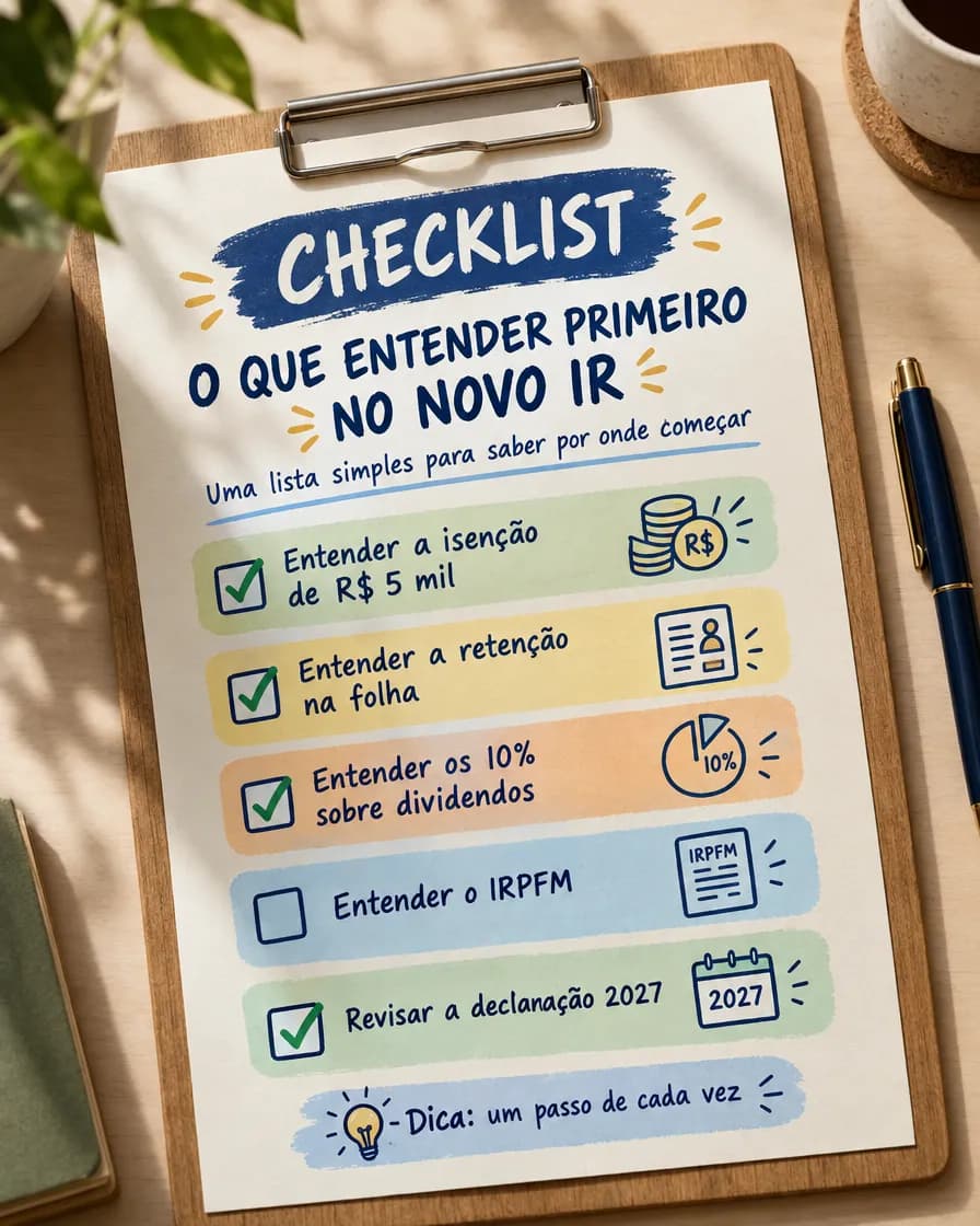 Checklist “O Que Entender Primeiro”