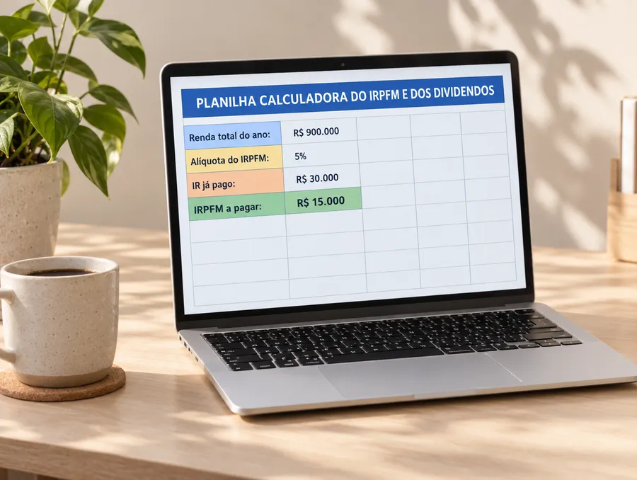 Planilha Calculadora do IRPFM e dos Dividendos