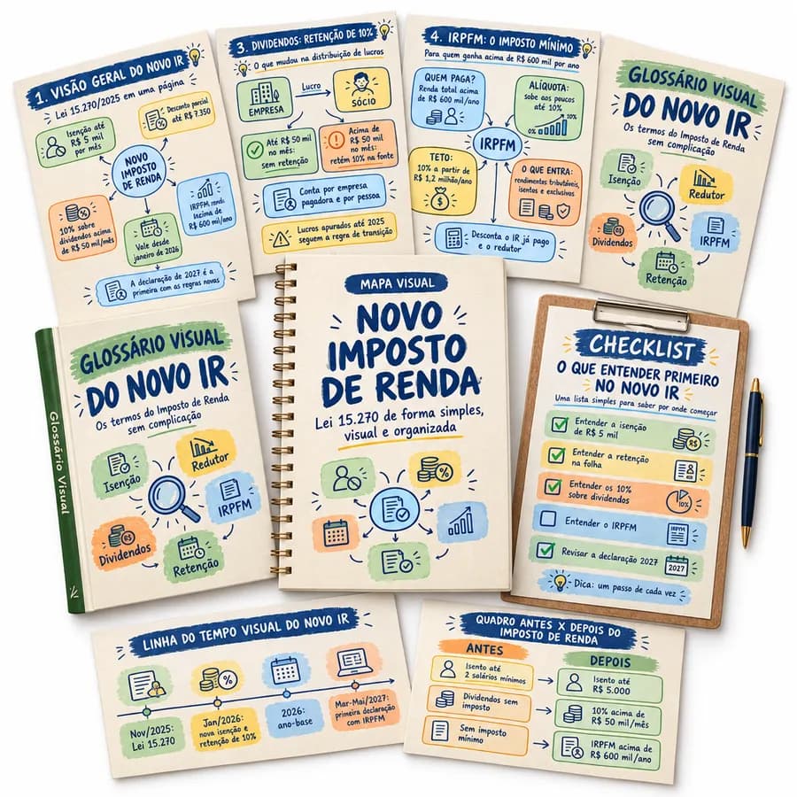 Tudo o que vem no material